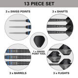 Target Jeffrey De Graaf G1 Swiss Point 90% Tungsten Steel Tip Darts - view 6