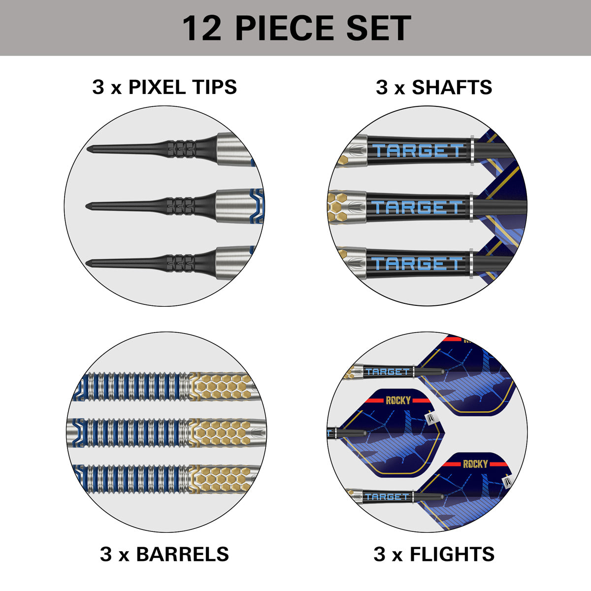 Josh Rock G1 90% Tungsten Soft Tip Darts by Target - view 6