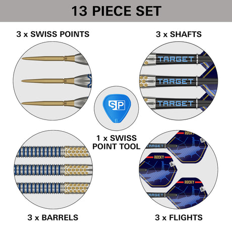 Target Josh Rock G1 Swiss Point 90% Tungsten Steel Tip Darts - view 6