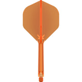 K-Flex Neon Orange No2 One Piece Dart Flights by Target - view 2