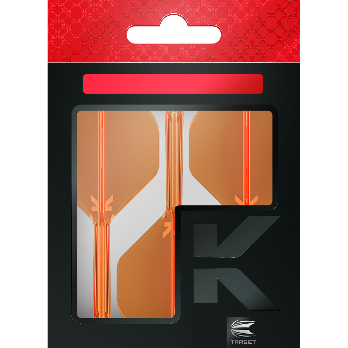K-Flex Neon Orange No2 One Piece Dart Flights by Target - view 4
