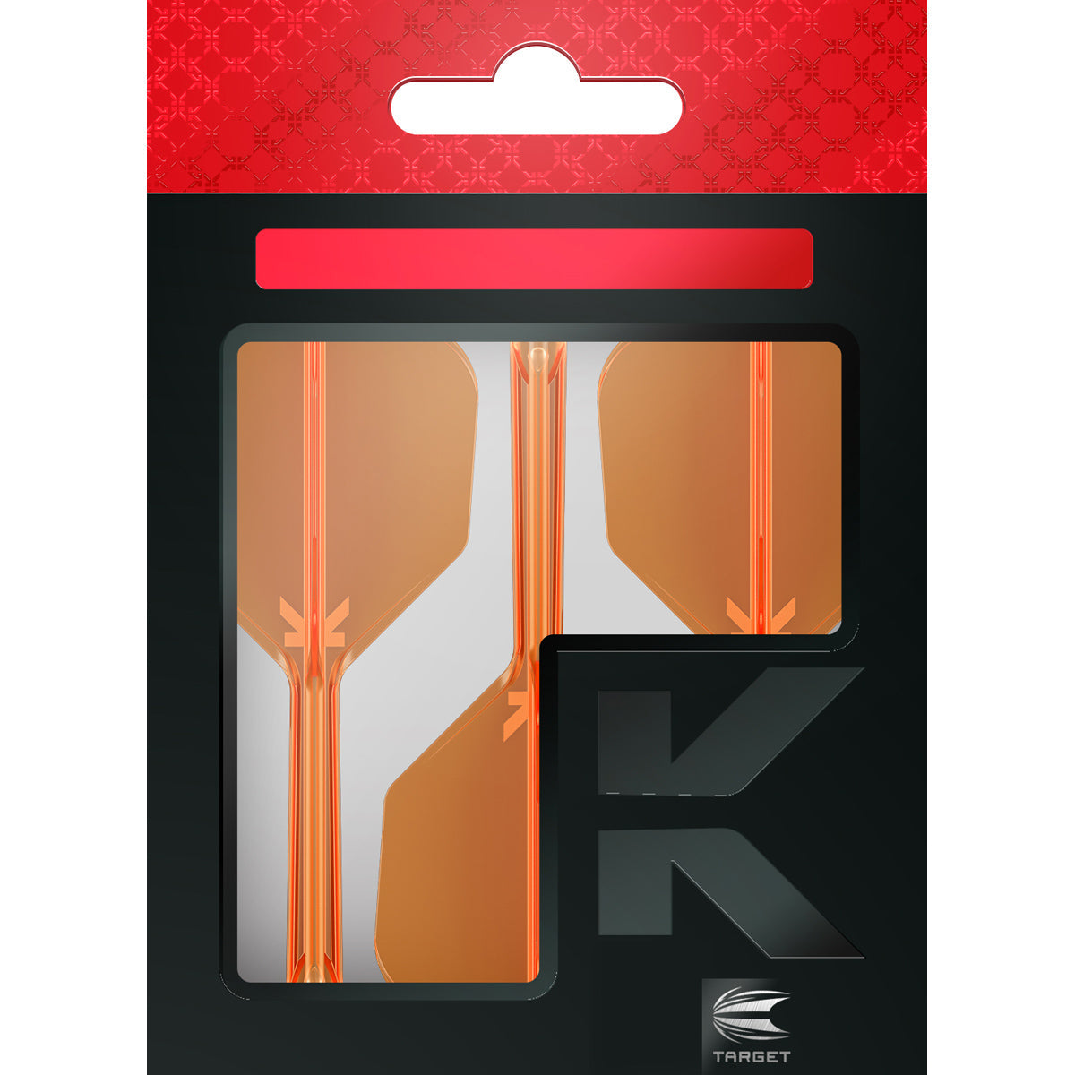 K-Flex Neon Orange No6 One Piece Dart Flights by Target - view 4