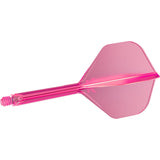 K-Flex Neon Pink No2 One Piece Dart Flights by Target - view 3