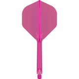 K-Flex Neon Pink No2 One Piece Dart Flights by Target - view 2