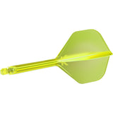 K-Flex Neon Yellow No2 One Piece Dart Flights by Target - view 3