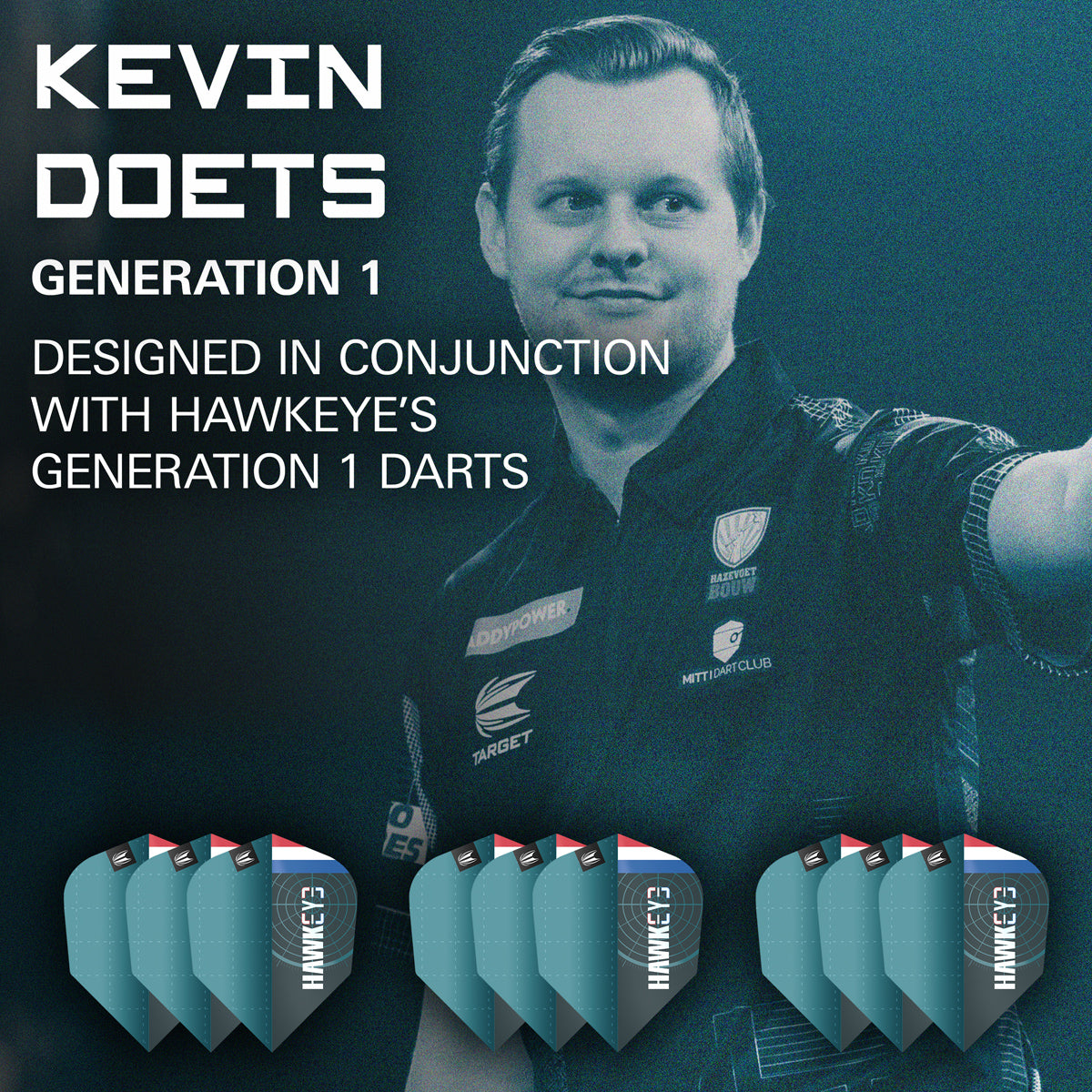 Kevin Doets Pro Ultra Dart Flights x 3 Sets by Target - view 3