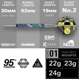 Target Luke Littler Edge 95% Tungsten SP Steel Tip Darts - view 4