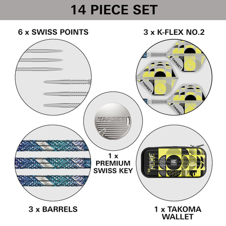 Target Luke Littler Edge 95% Tungsten SP Steel Tip Darts - view 6