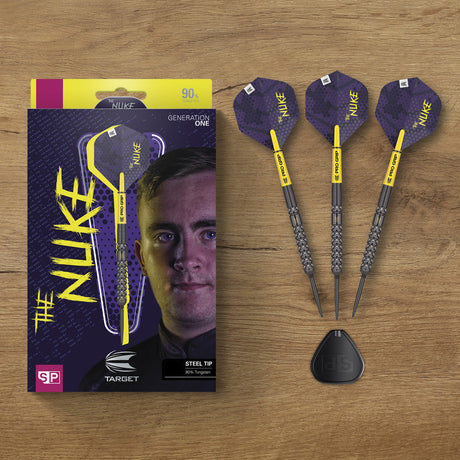 Luke Littler 90% Tungsten Swiss Point Steel Tip Darts by Target - view 6