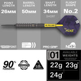 Luke Littler 90% Tungsten Swiss Point Steel Tip Darts by Target - view 3