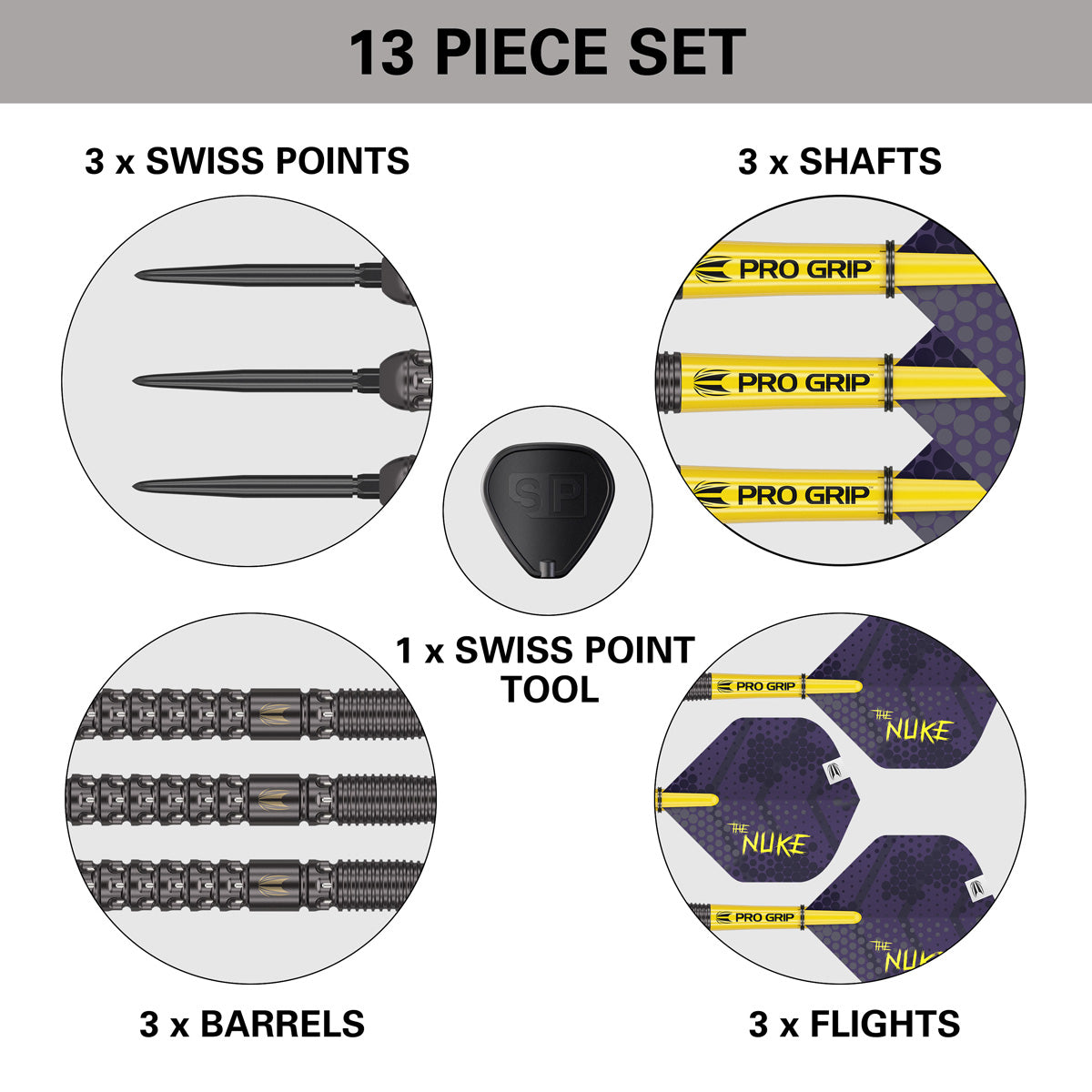Luke Littler 90% Tungsten Swiss Point Steel Tip Darts by Target - view 5