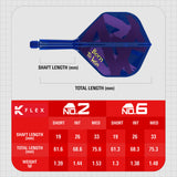 Target Luke Littler World Champion 2026 K-Flex Integrated Flights & Shafts No2