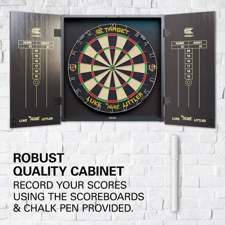 Luke 'The Nuke' Littler Cabinet & Dartboard Set by Target - view 3