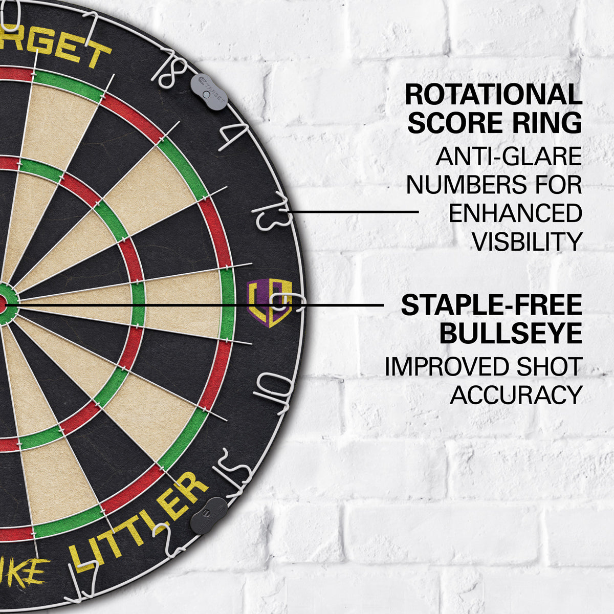 Luke 'The Nuke' Littler Dartboard Set by Target - view 4