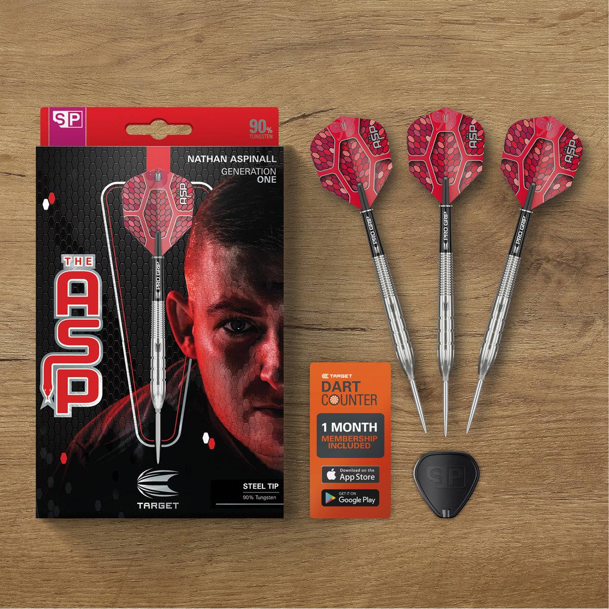 Target Nathan Aspinall G1 Swiss Point 90% Tungsten Steel Tip Darts - view 7