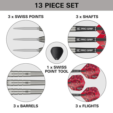 Target Nathan Aspinall G1 Swiss Point 90% Tungsten Steel Tip Darts - view 6