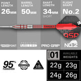 Nathan Aspinall G2 95% Tungsten SP Steel Tip Darts by Target - view 4