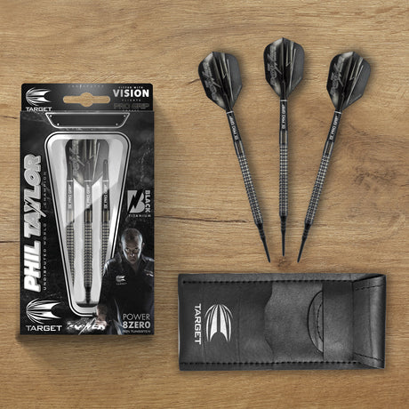 Phil Taylor 8ZERO Black 80% Tungsten Soft Tip Darts by Target - S1 - view 6