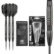 Phil Taylor 8ZERO Black 80% Tungsten Steel Tip Darts by Target - S2