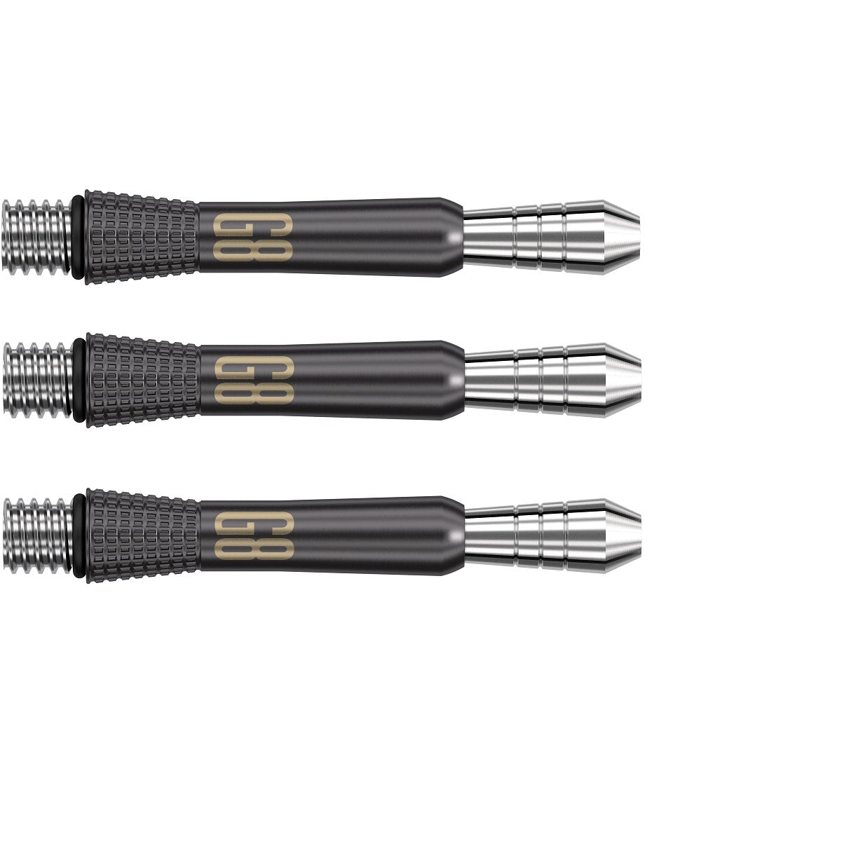 Phil Taylor Gen 8 Power Titanium Black Dart Stems / Shafts by Target - view 2