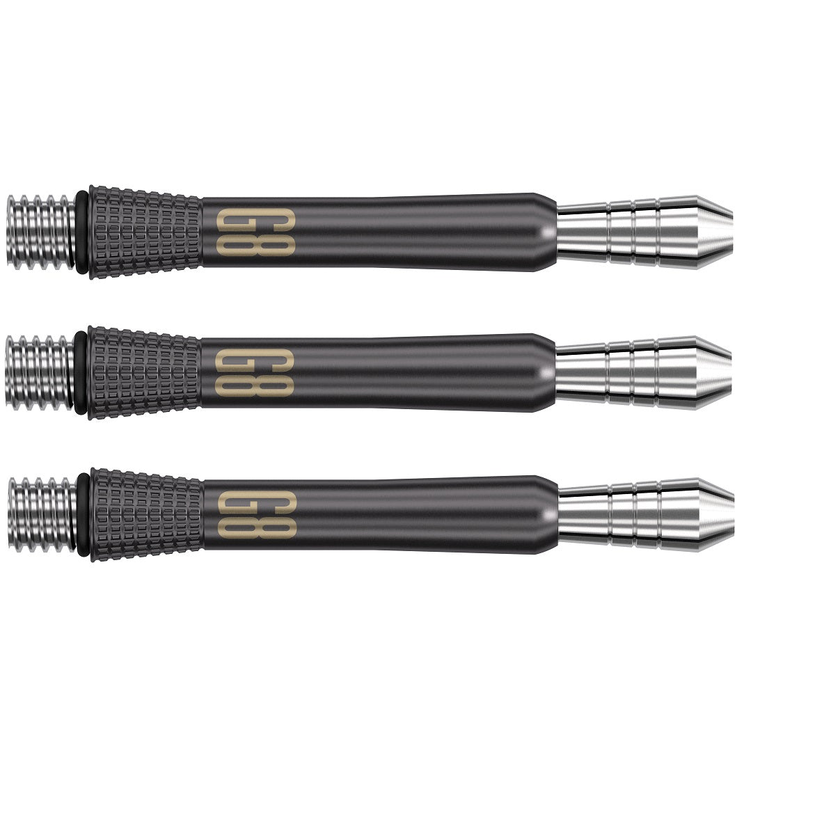 Phil Taylor Gen 8 Power Titanium Black Dart Stems / Shafts by Target - view 3