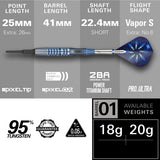 Target Phil Taylor Power Gx2 95% Tungsten Soft Tip Darts - view 4
