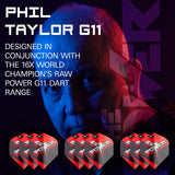 Phil Taylor Raw Power G11 Pro Ultra Dart Flights x 3 Sets by Target - view 3