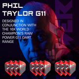 Phil Taylor Raw Power G11 Pro Ultra Dart Flights x 3 Sets by Target - view 9