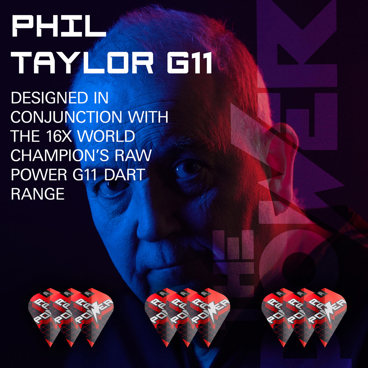 Phil Taylor Raw Power G11 Pro Ultra Dart Flights x 3 Sets by Target - view 27