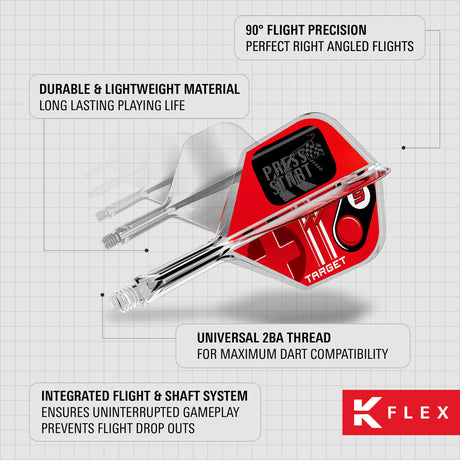 Target K-Flex Press Start No6 Integrated Flights & Shafts - view 9