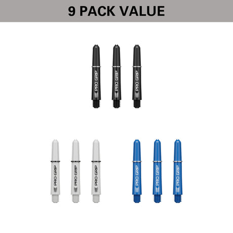 Pro Grip 3 Set Multipack Black, White, and Blue Dart Stems / Shafts by Target - view 5