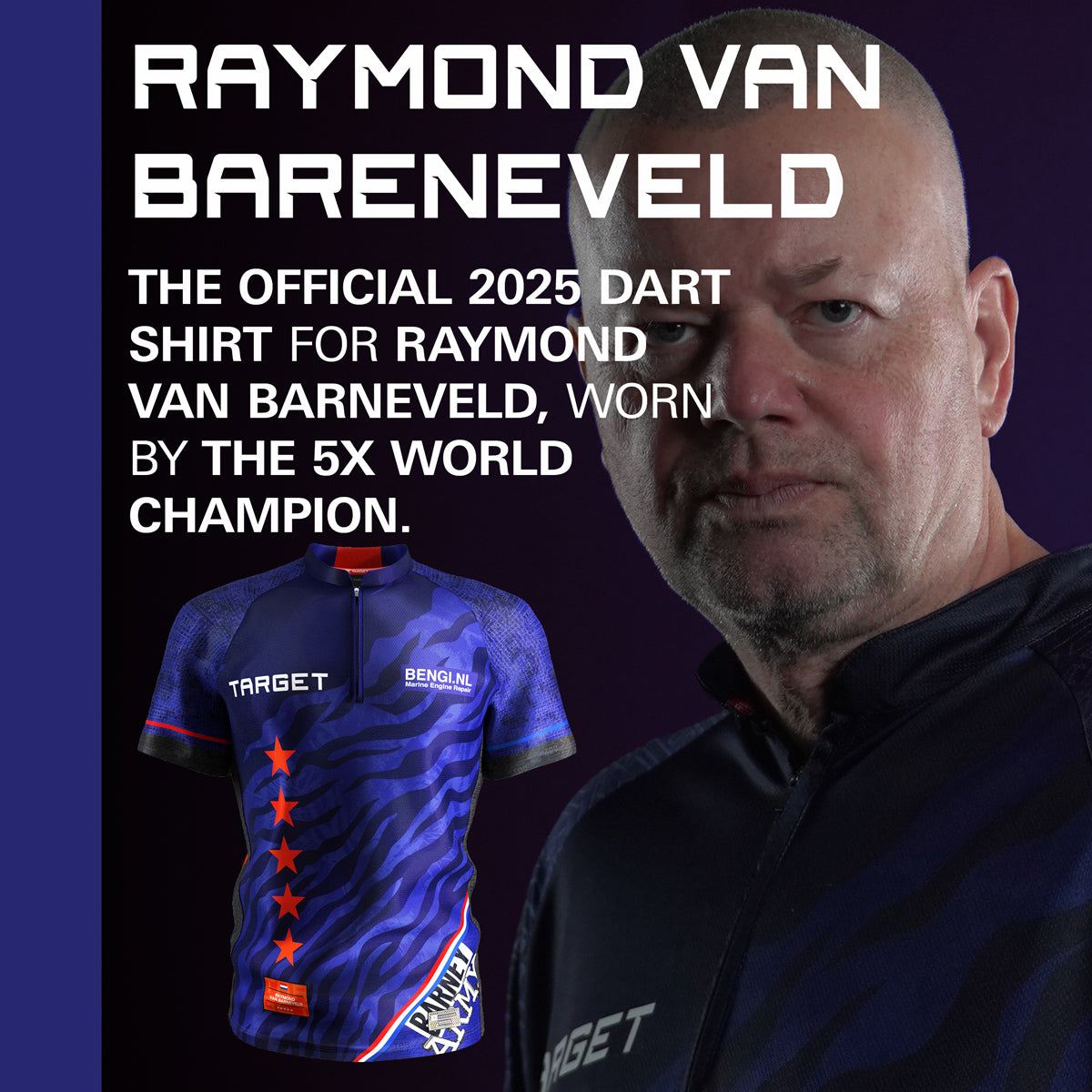 Raymond Van Barneveld 2025 Playing Shirt by Target - view 2