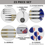 Raymond Van Barneveld Chrono 95% Tungsten Soft Tip Darts by Target - view 6