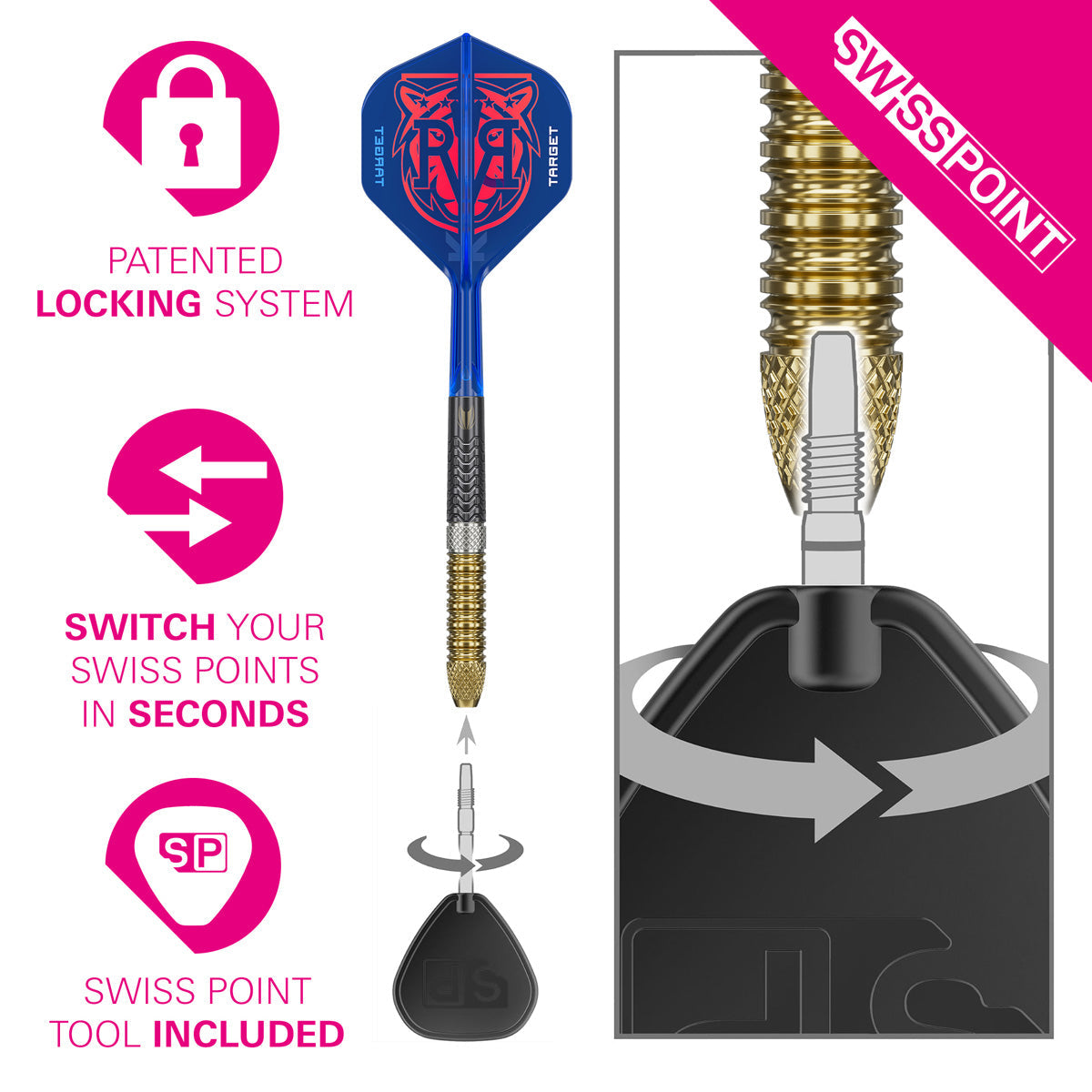 Target Raymond van Barneveld G6 95% Tungsten SP Steel Tip Darts - view 5