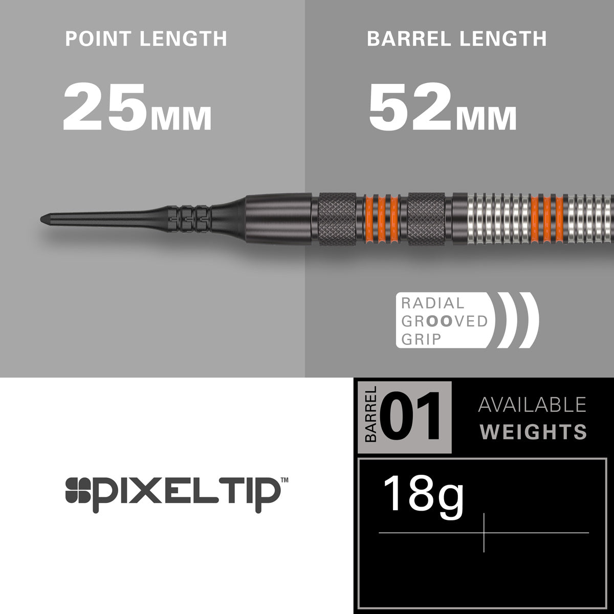 Raymond Van Barneveld RVB 80% Black Soft Tip Darts by Target - view 4