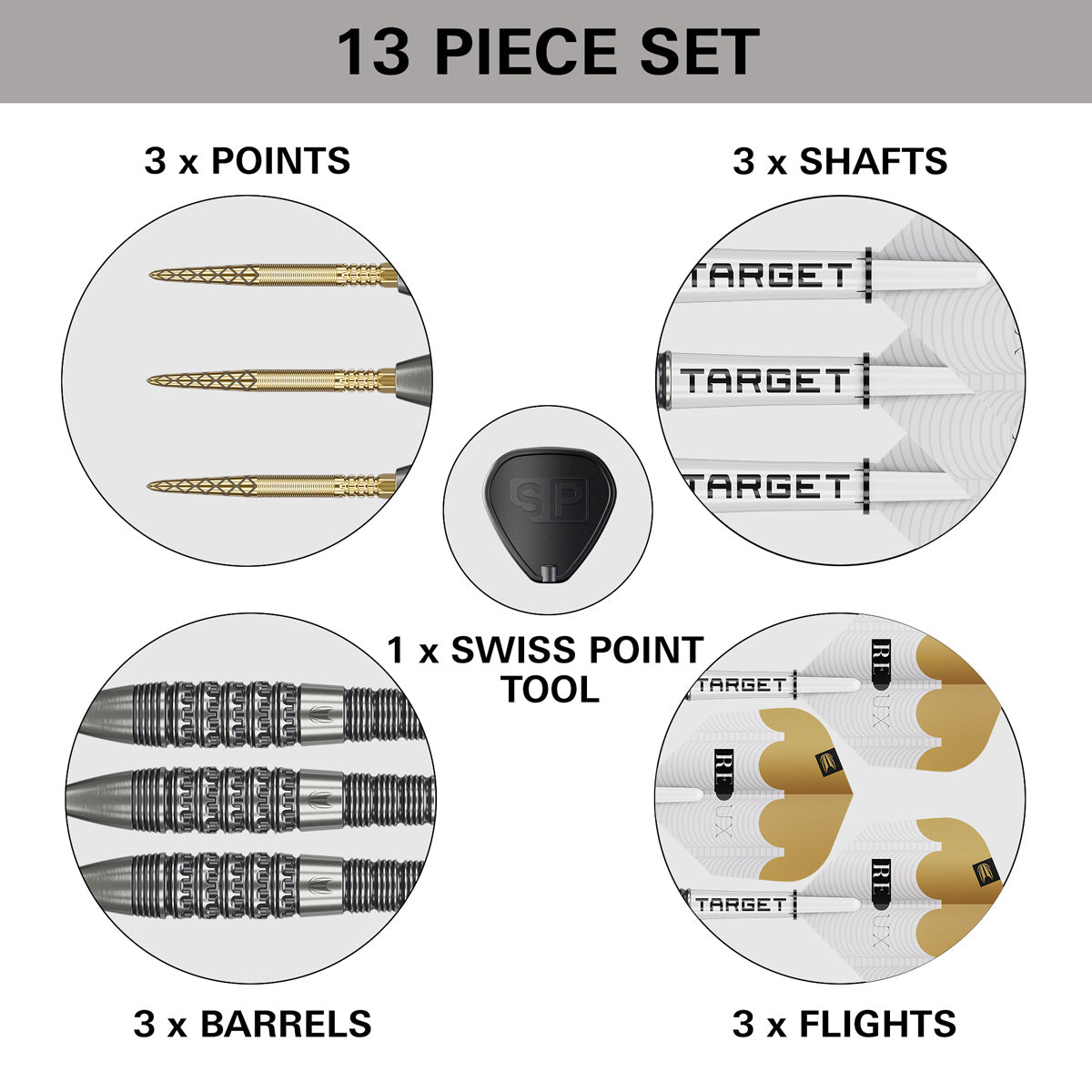 Target Redux 02 90% Tungsten SP Steel Tip Darts - view 5