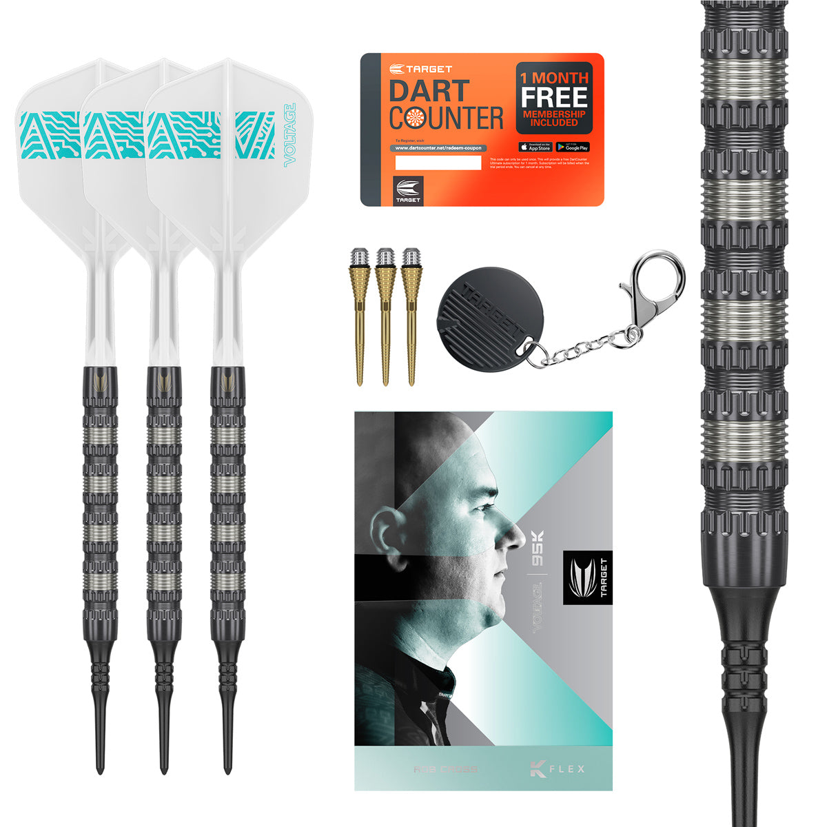 Rob Cross 95K 95% Tungsten Soft Tip Darts by Target
