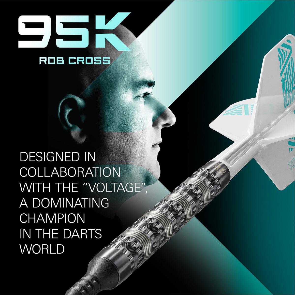 Rob Cross 95K 95% Tungsten Soft Tip Darts by Target - view 3