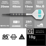 Rob Cross 95K 95% Tungsten Soft Tip Darts by Target - view 4