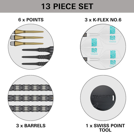 Rob Cross 95K 95% Tungsten Soft Tip Darts by Target - view 6