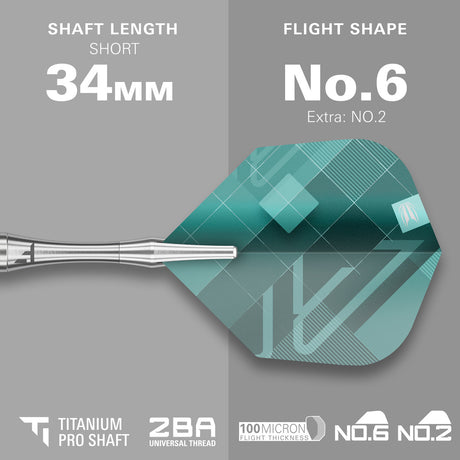 Rove 03 90% Tungsten SP Steel Tip Darts by Target - view 4