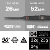 Scope 04 90% Tungsten SP Steel Tip Darts by Target - view 3