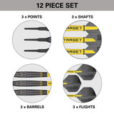 Scott Williams Black 90% Tungsten Soft Tip Darts by Target - view 6