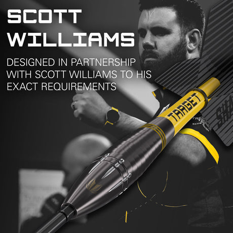 Scott Williams Black 90% Tungsten SP Steel Tip Darts by Target - view 3