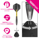 Scott Williams Black 90% Tungsten SP Steel Tip Darts by Target - view 5