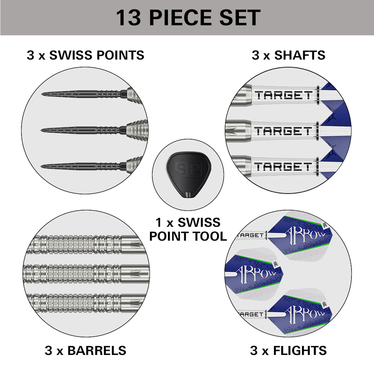 Target Shane McGuirk G1 Swiss Point 90% Tungsten Steel Tip Darts - view 6