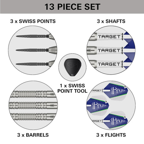 Target Shane McGuirk G1 Swiss Point 90% Tungsten Steel Tip Darts - view 6