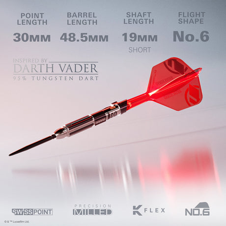 STAR WARS™ | TARGET Darth Vader "Sith Lord" Lightsaber First Edition 95% Tungsten Steel Tip Darts - view 2