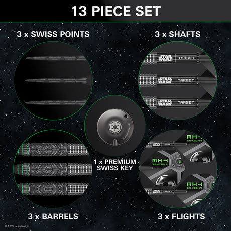 STAR WARS™ | TARGET Tie Fighter 90% Tungsten Steel Tip Darts - view 4