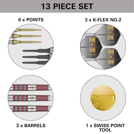 Stephen Bunting 95K 95% Tungsten Soft Tip Darts by Target - view 6